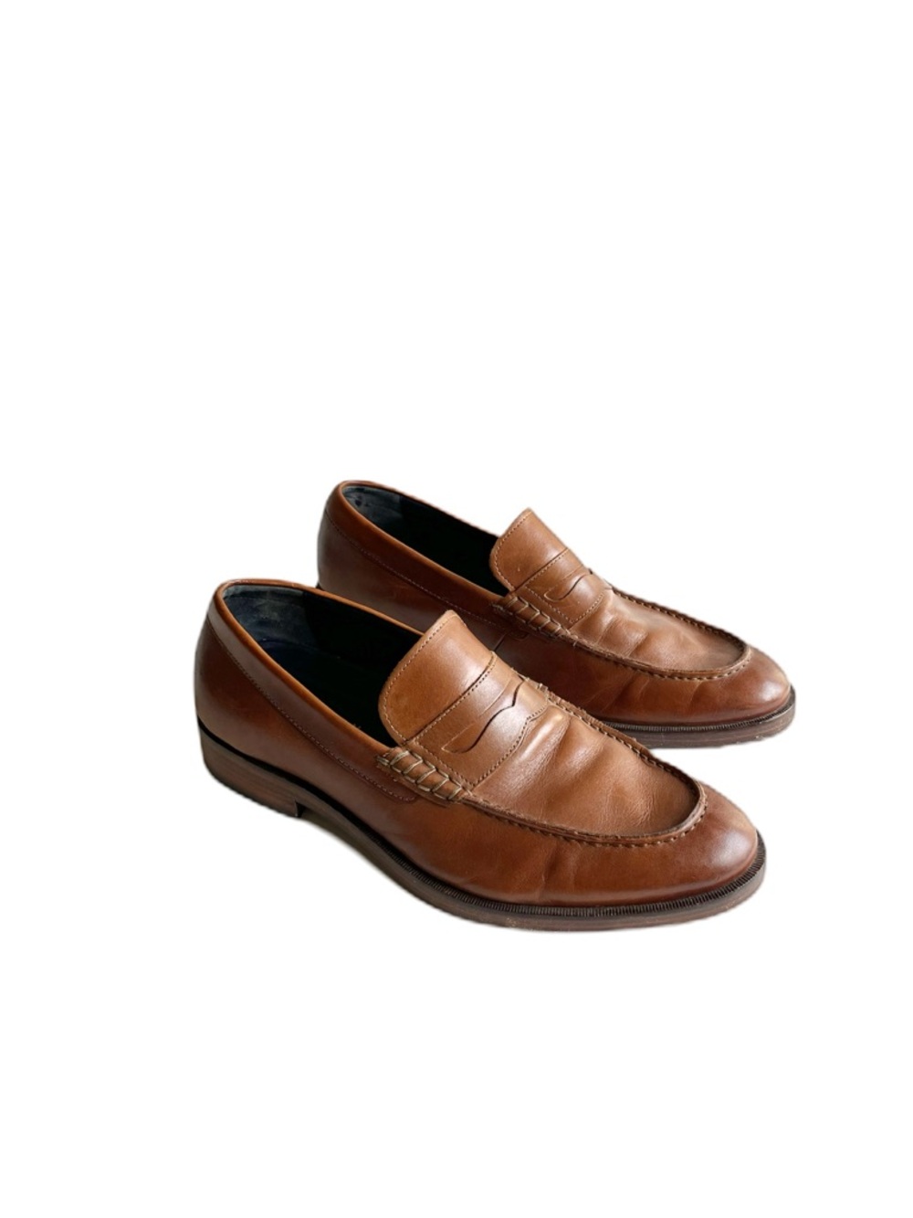 Cole Haan Men's Harrison Grand Tan Leather Penny Loafers Size 8 Slip Ons C24169